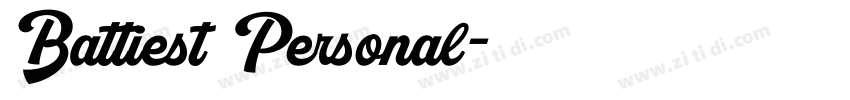 Battiest Personal字体转换
